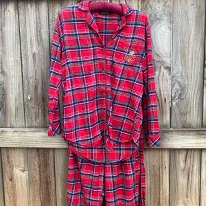 Lauren Ralph Lauren Red Plaid Pajama Set